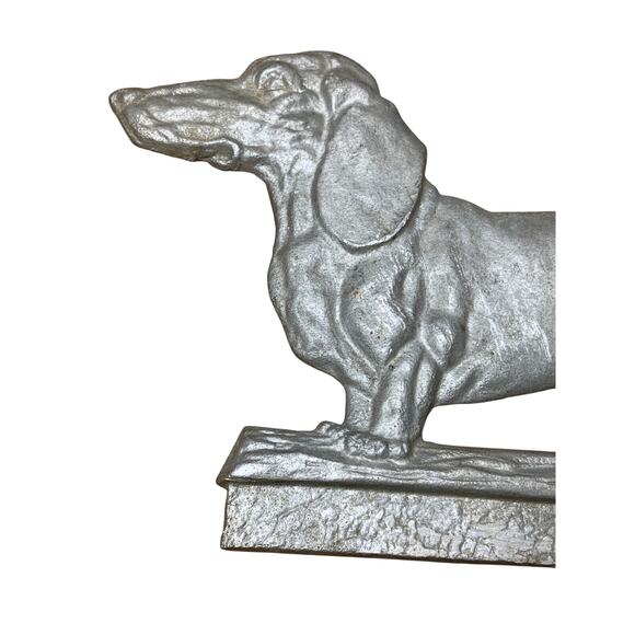 Vintage Aluminum Dachshund Dog Mailbox Topper Sign Wall Plaque - - Picture 3 of 7